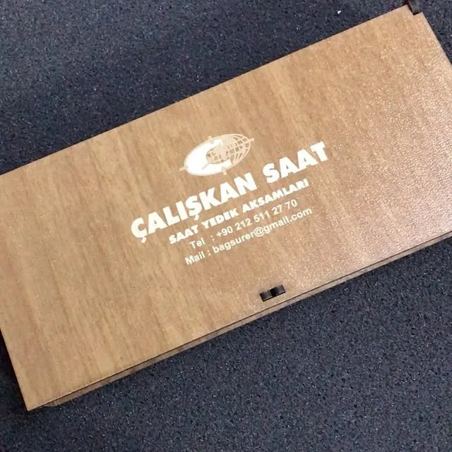 Ahşap Kutu Logo Kazıma